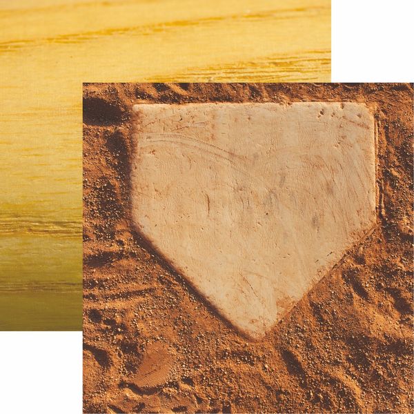 Reminisce Baseball 2: Homeplate Scrapbook DS Paper (1 Sheet)