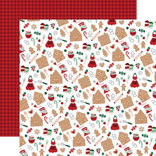 Echo Park Baking Spirits Bright: Baking Essentials 12x12 DS Patterned Paper (1 Sheet)
