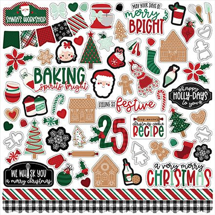 Echo Park Baking Spirits Bright Element Sticker