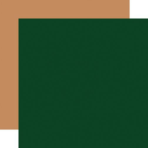 Echo Park Baking Spirits Bright: Dark Green / Tan 12x12 Coordinating Solid Cardstock