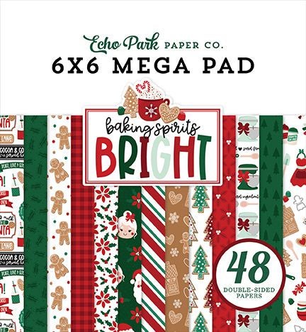 Echo Park Baking Spirits Bright Cardmakers 6X6 Mega Pad