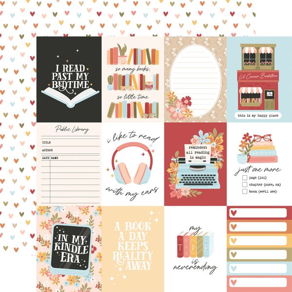 Echo Park Bookish: 3x4 Journaling Cards