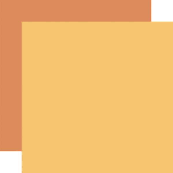 Echo Park Bookish: Yellow / Orange 12x12 Coordinating Solid DS Paper