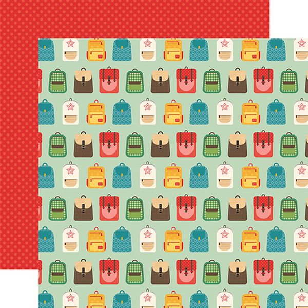 Echo Park Back to School: Backpacks DS Paper (1 Sheet)