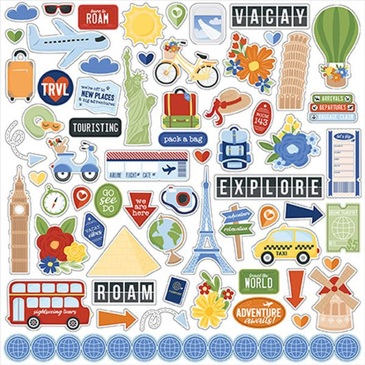 Echo Park Born To Travel Element Sticker