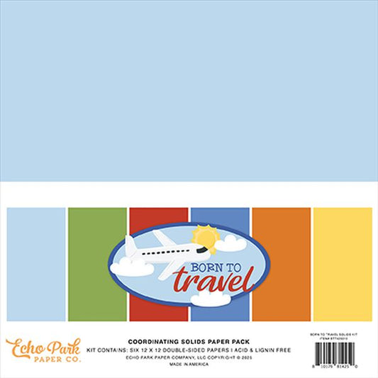 Echo Park Born To Travel Solids Kit
