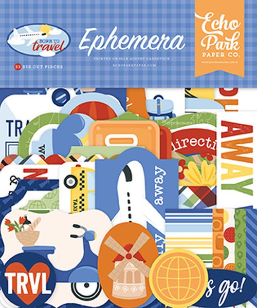 Echo Park Born To Travel Ephemera