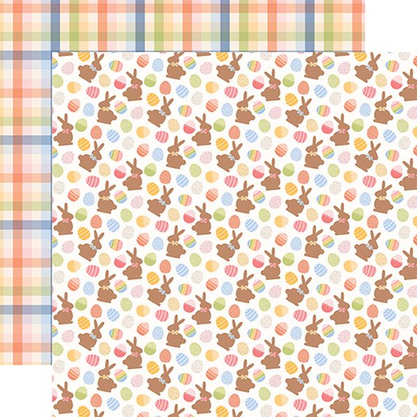 Echo Park Bunnies And Baskets: Easter Basket Finds 12x12 DS Patterned Paper (1 Sheet)