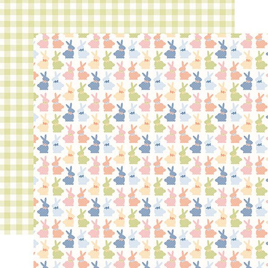 Echo Park Bunnies And Baskets: Sweet Friends 12x12 DS Patterned Paper (1 Sheet)