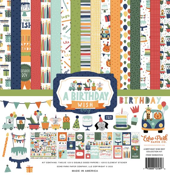 Echo Park A Birthday Wish Boy Collection Kit