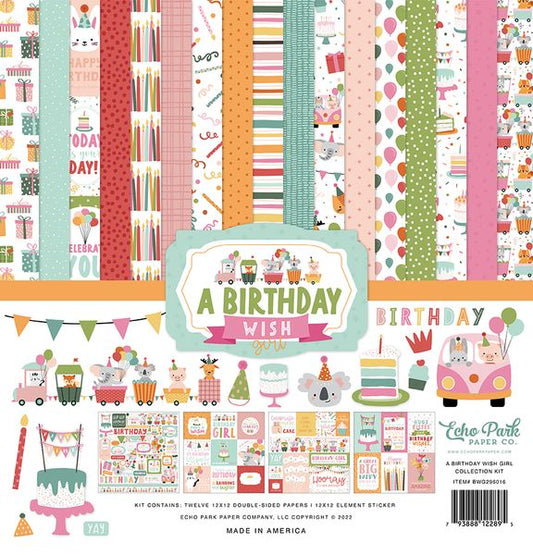 Echo Park A Birthday Wish Girl Collection Kit