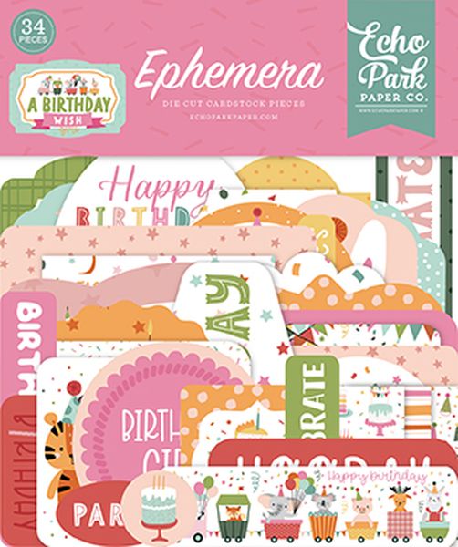 Echo Park A Birthday Wish Girl Ephemera
