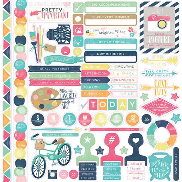 Echo Park Creative Agenda Element Sticker