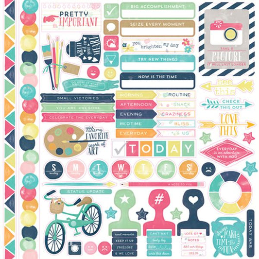 Echo Park Creative Agenda Element Sticker