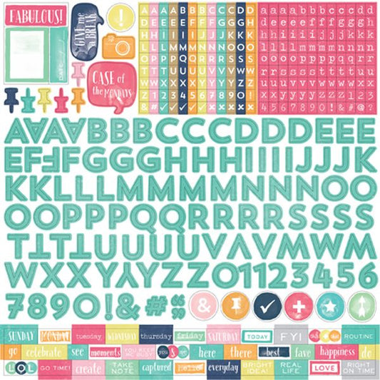 Echo Park Creative Agenda Alpha Stickers