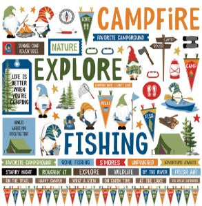 PhotoPlay Camping with my Gnomies Sticker Sheet