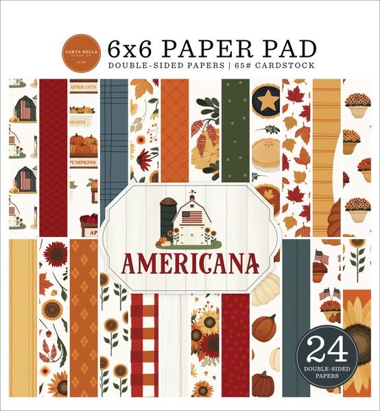 Carta Bella  Americana 6x6 DS Patterned Paper Pad