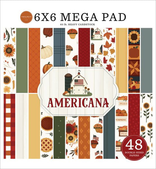 Carta Bella  Americana Cardmakers 6X6 DS Patterned Paper Mega Pad