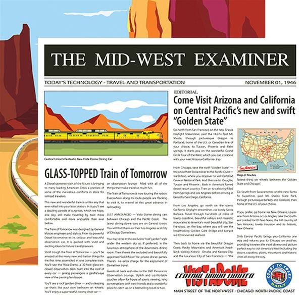 Carta Bella All Aboard: Newspaper Print DS Paper (1 Sheet)