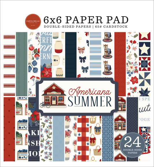 Carta Bella Americana Summer 6x6 Paper Pad