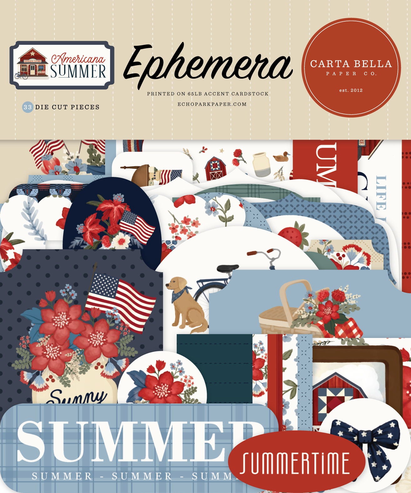 Carta Bella Americana Summer Ephemera