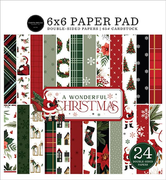 Carta Bella DISC - A Wonderful Christmas 6x6 Pad