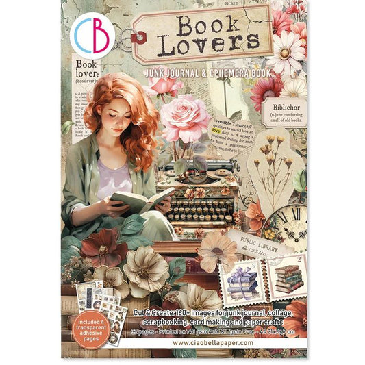 Ciao Bella Book Lovers- Junk Journal & Ephemera Book  A4 32/Pkg