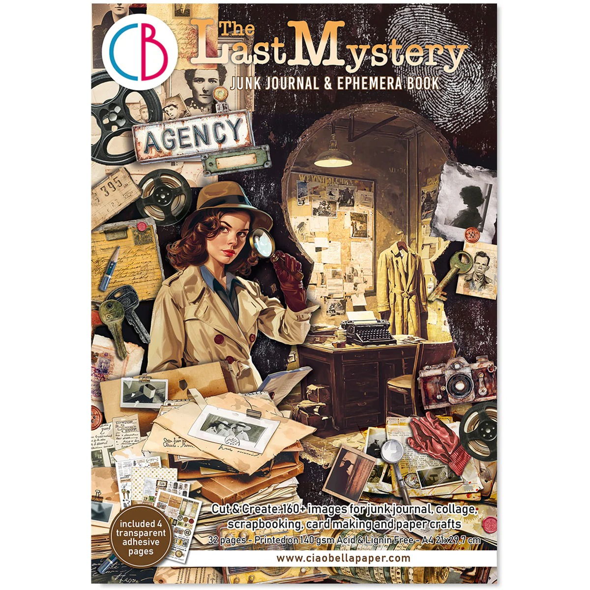 Ciao Bella The Last Mystery Junk Journal & Ephemera Book A4 32/Pkg