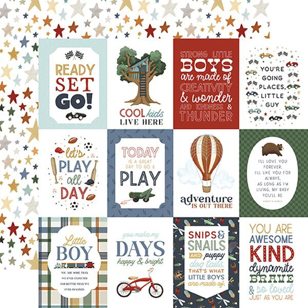 Carta Bella That's My Boy 3x4 Journaling Cards