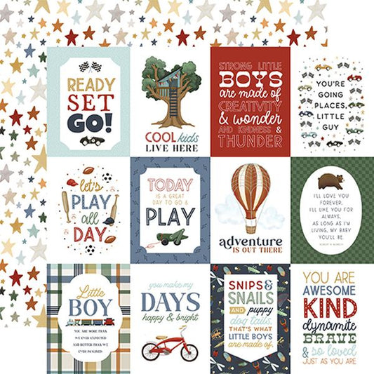 Carta Bella That's My Boy 3x4 Journaling Cards