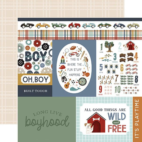 Carta Bella That's My Boy Multi Journaling Cards