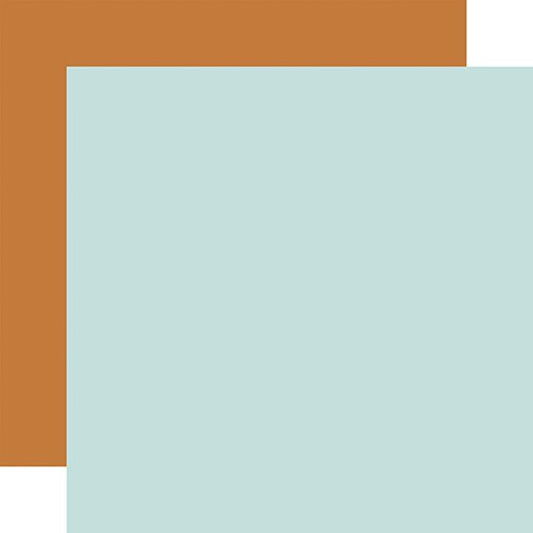 Carta Bella That's My Boy Lt. Blue / Orange 12x12 Coordinating Solid DS Paper (1 Sheet) DS Paper (1 Sheet)