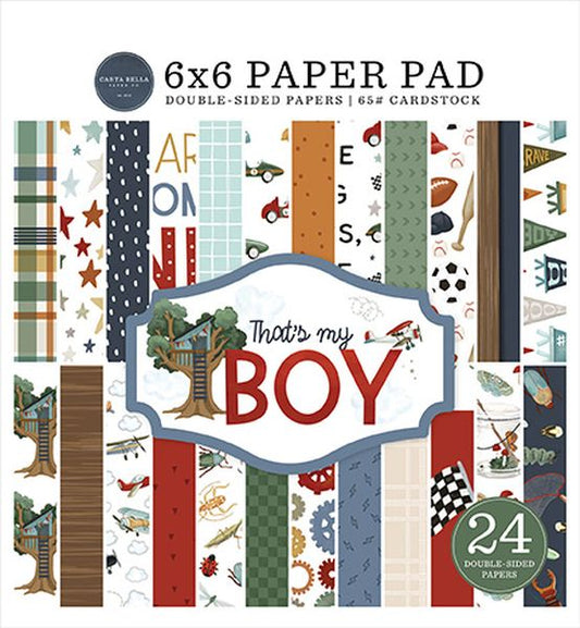 Carta Bella Carta Bella That's My Boy 6x6 Paper Pad