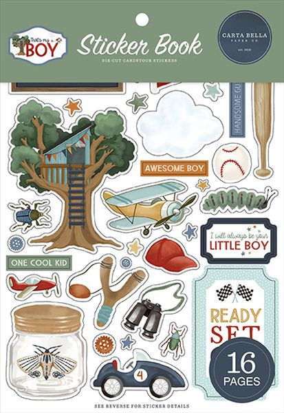 Carta Bella That's My Boy Sticker Book