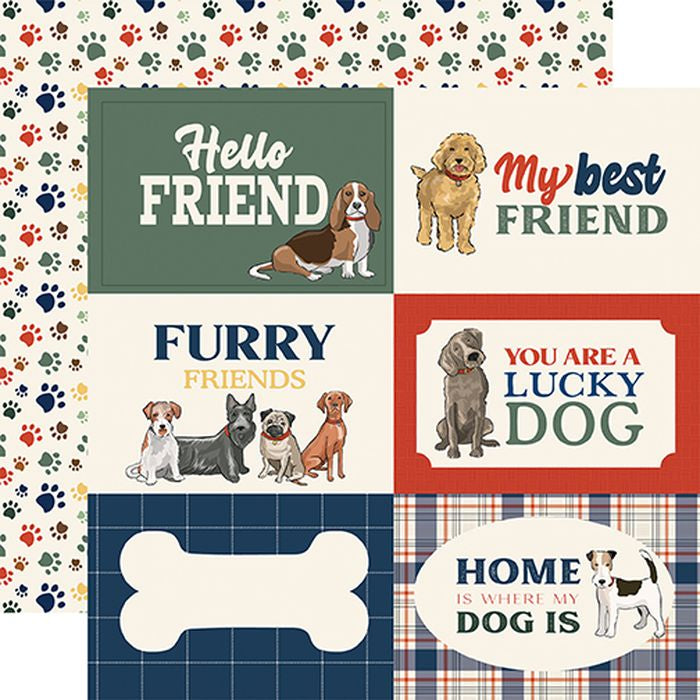Carta Bella Best In Show: 6x4 Journaling Cards 12x12 DS Patterned Paper (1 Sheet)
