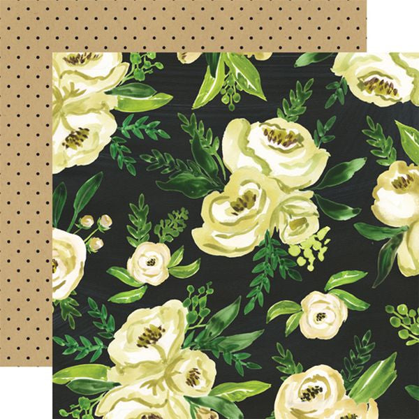 Carta Bella Botanical Garden White Rose DS Paper (1 Sheet)