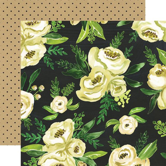 Carta Bella Botanical Garden White Rose DS Paper (1 Sheet)