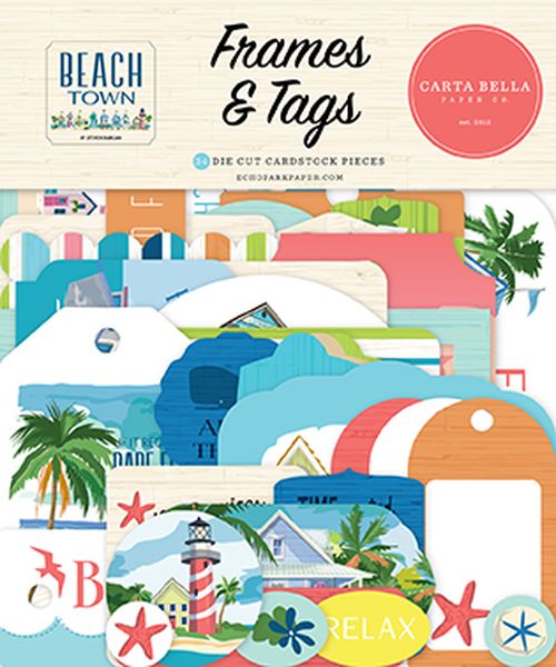 Carta Bella  Beach Town Frames & Tags