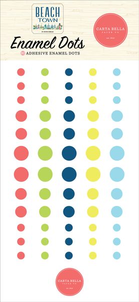 Beach Town Enamel Dots
