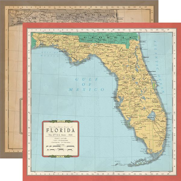 Carta Bella Cartography Florida Map