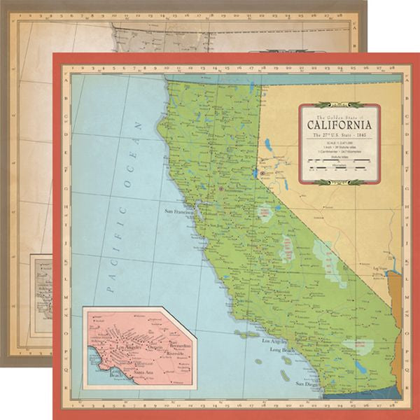 Carta Bella Cartography California Map