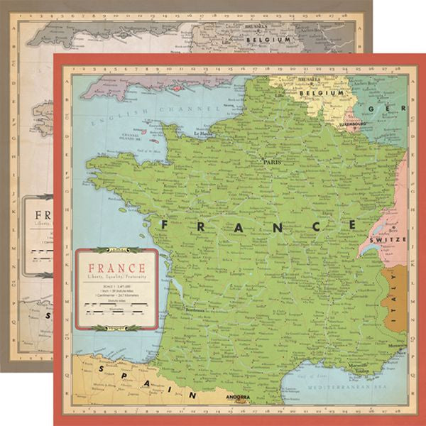 Carta Bella Cartography No. 1: France Map