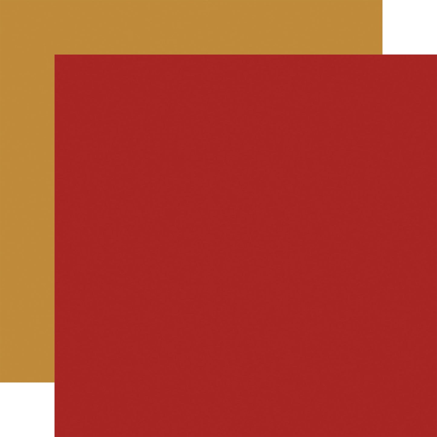 Carta Bella Cars: Red / Gold 12x12 Coordinating Solid DS Paper (1 sheet)