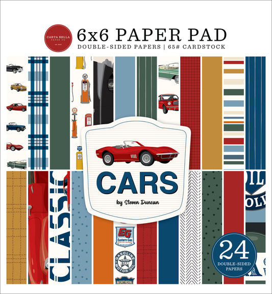 Carta Bella Cars 6x6 Paper Pad