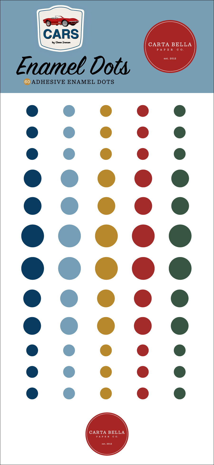 Carta Bella Cars Enamel Dots