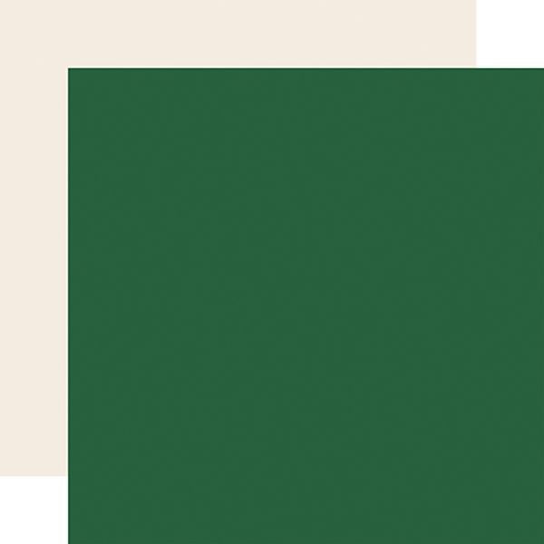 Christmas Flora: Green/Cream -Coordinating Solid DS Paper