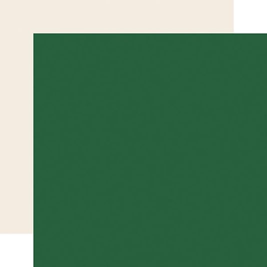 Christmas Flora: Green/Cream -Coordinating Solid DS Paper