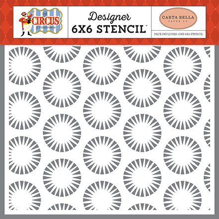 The Circus Starburst Stencil