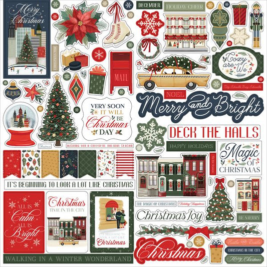 Christmas In The City Element Sticker