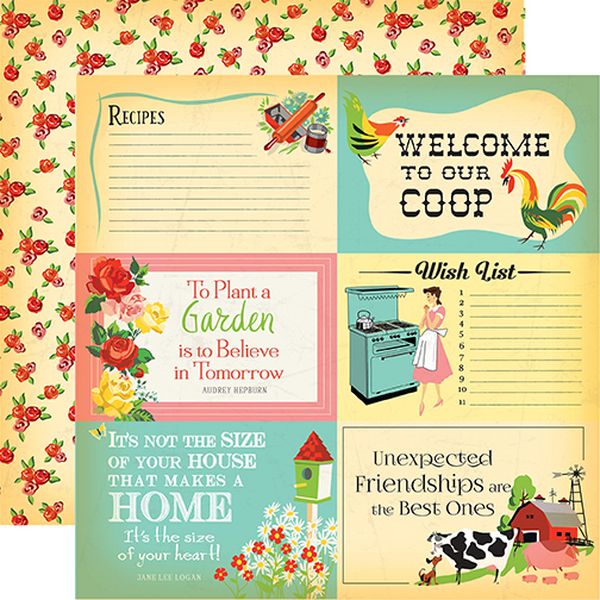 Carta Bella Country Kitchen: 4x6 Journaling
